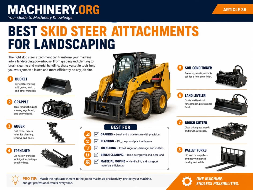 Best Skid Steer Attachments for Landscaping
