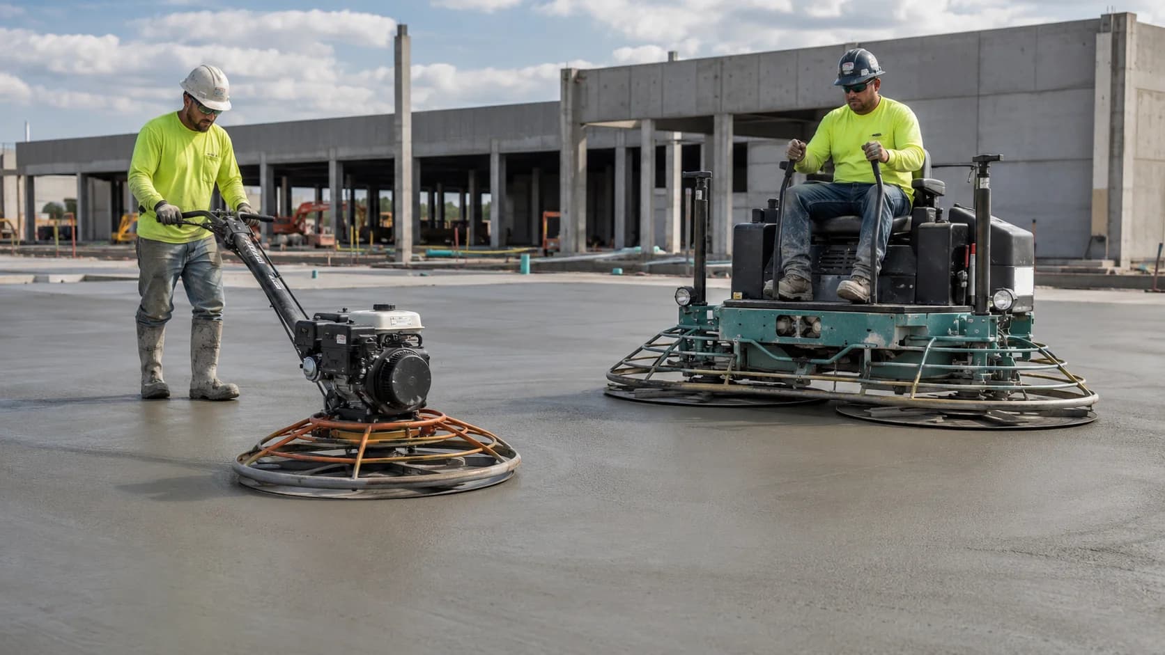 Concrete Power Trowel Guide: Walk-Behind vs Ride-On Machines