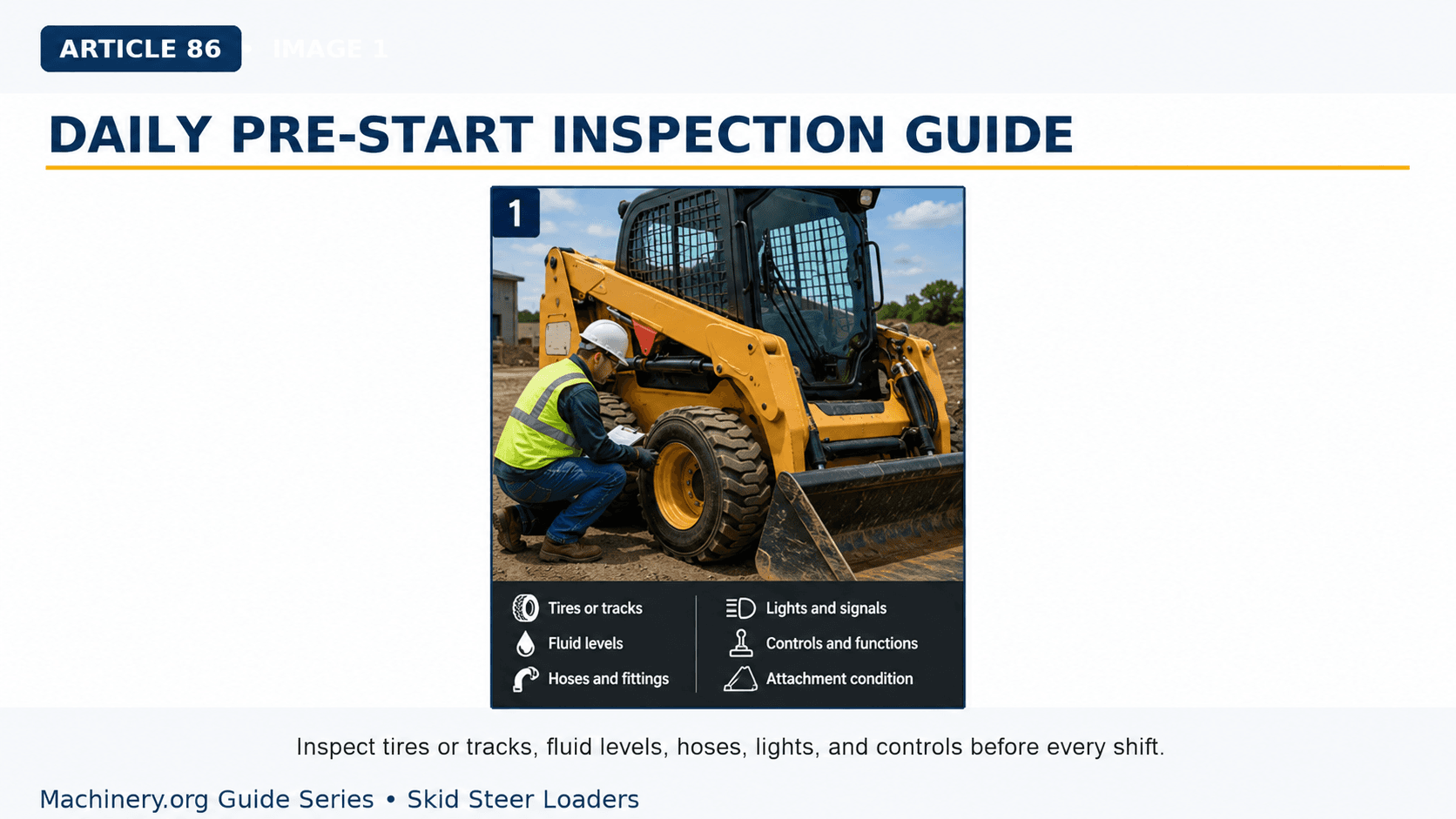 Daily Pre-Start Inspection and Leak Check Guide