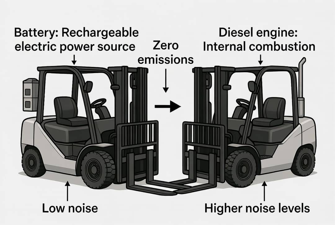 Electric versus Diesel Forklifts