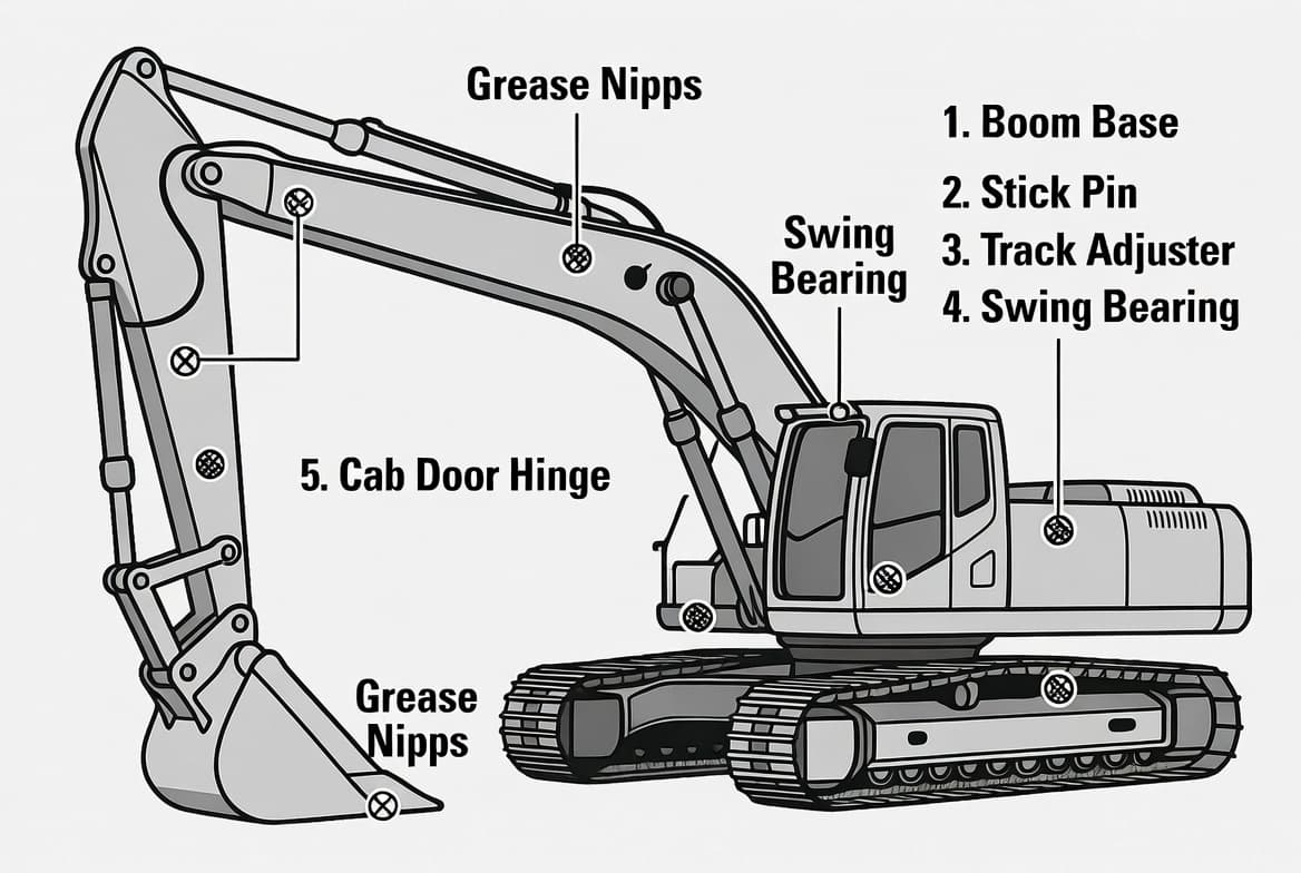 Greasing Points