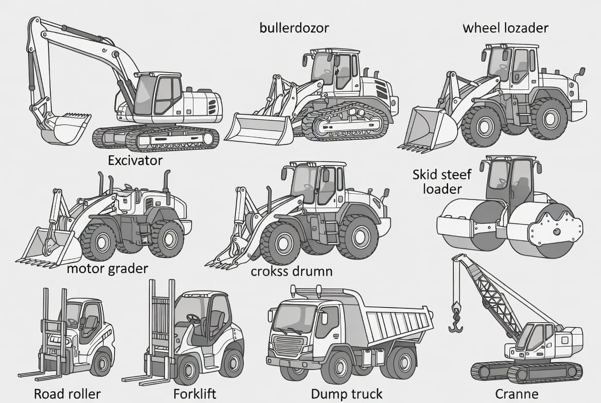 Main Types of Construction Equipment