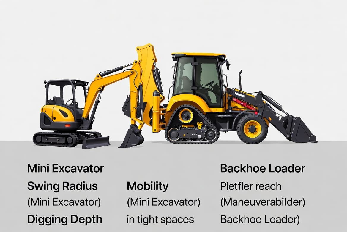 Mini Excavator versus Backhoe
