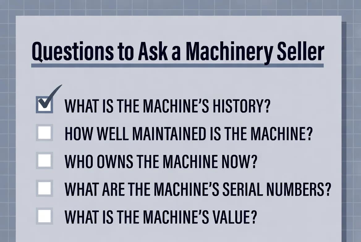 Questions to Ask a Machinery Seller