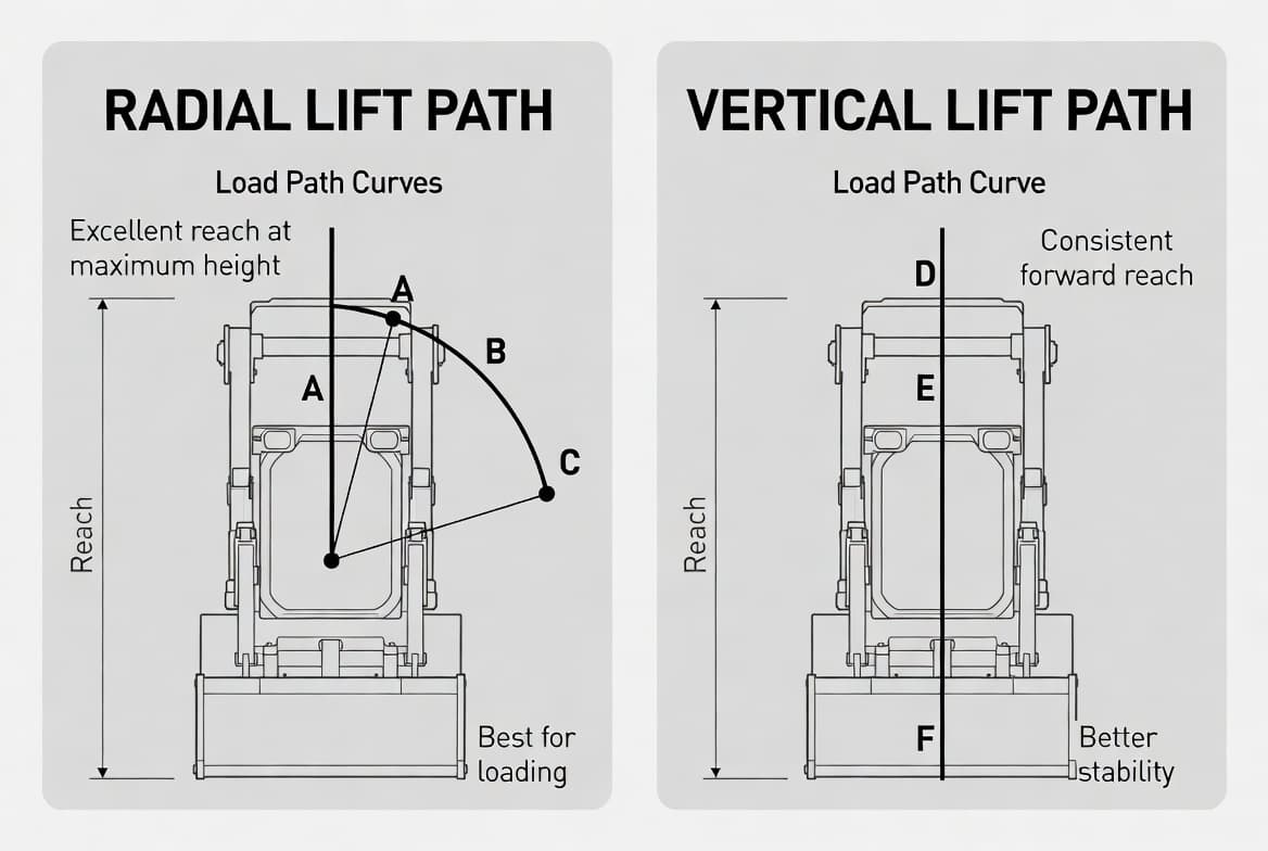 Radial Lift versus Vertical Lift