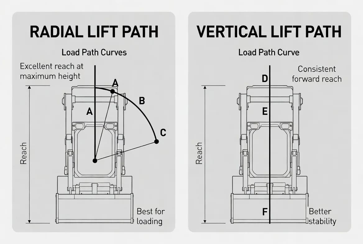 Radial Lift versus Vertical Lift