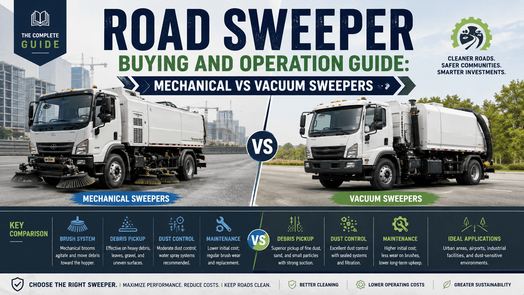 Road Sweeper Buying and Operation Guide: Mechanical vs Vacuum Sweepers