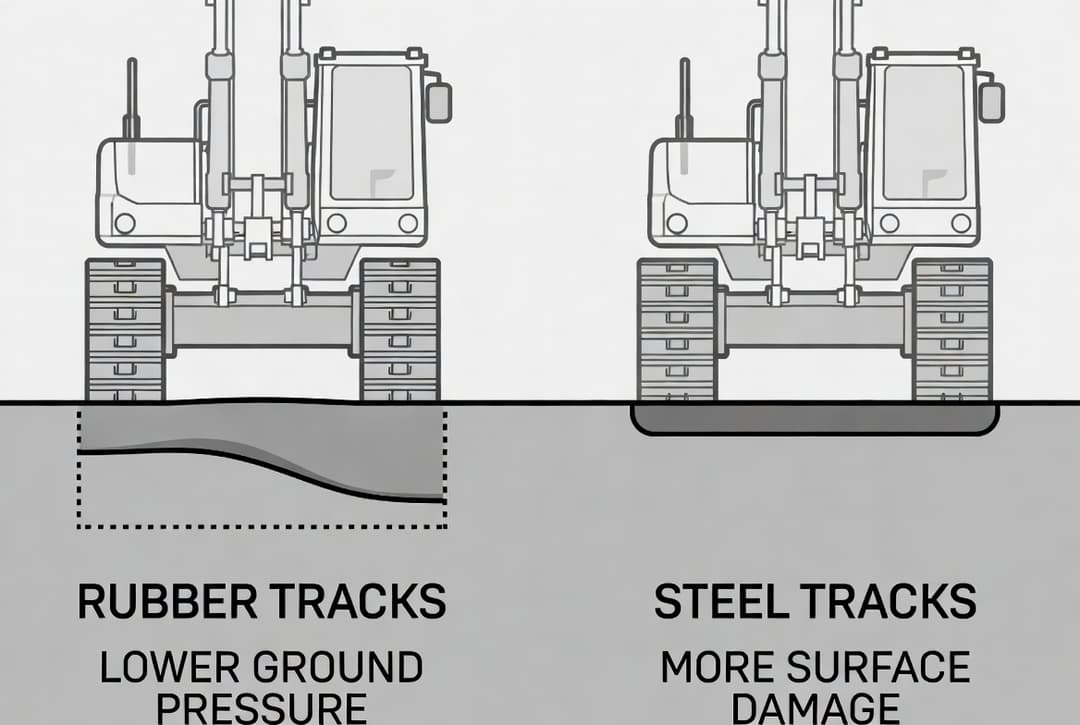 Rubber Tracks versus Steel Tracks