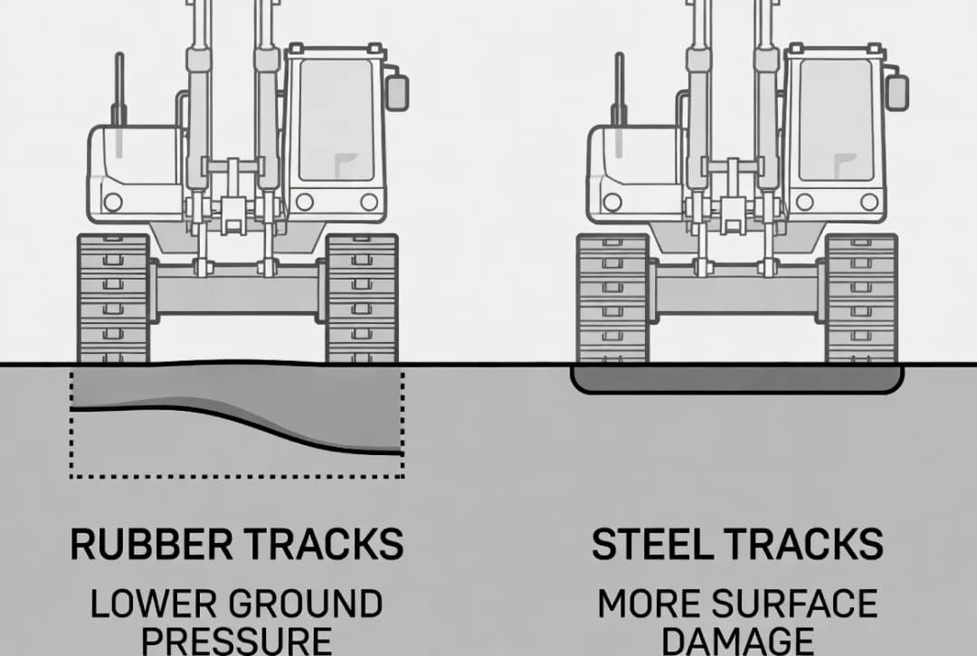 Rubber Tracks versus Steel Tracks