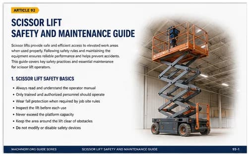 Scissor Lift Safety and Maintenance Guide