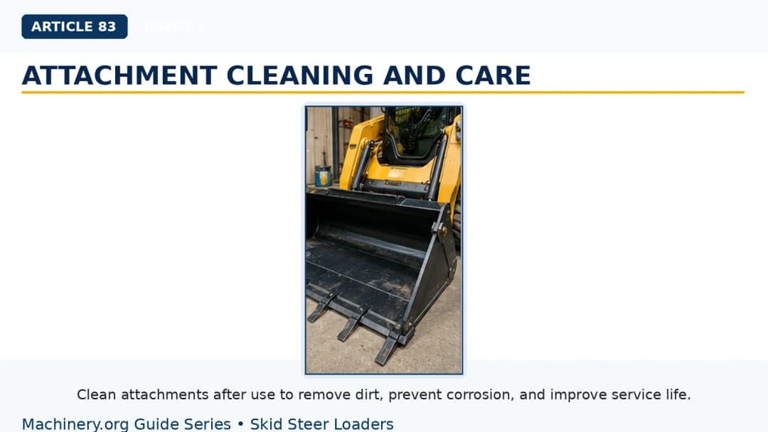 Skid Steer Attachments Care and Maintenance