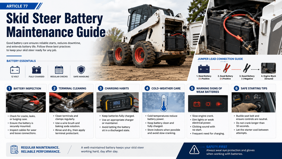 Skid Steer Battery Maintenance Guide