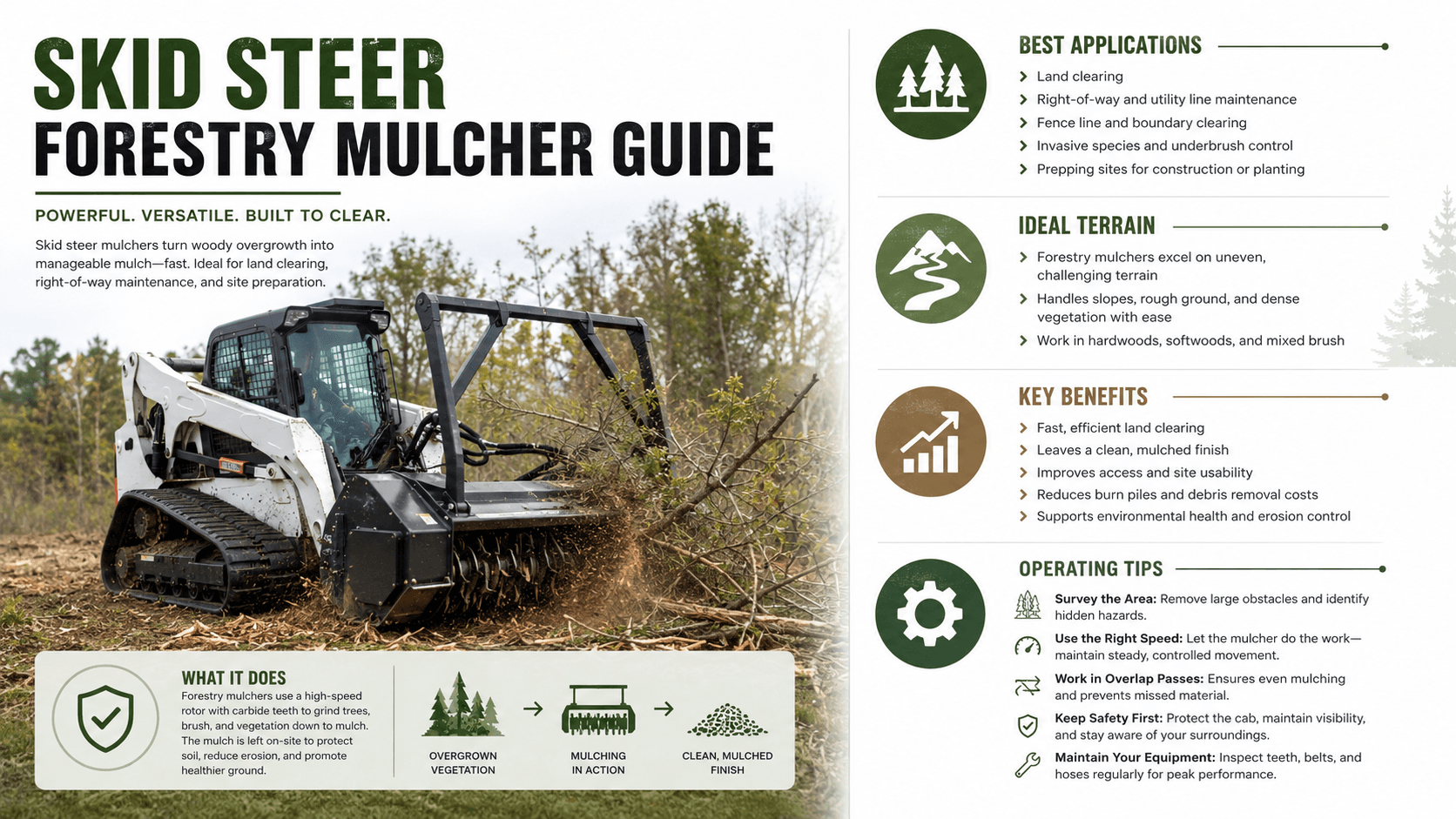 Skid Steer Forestry Mulcher Guide