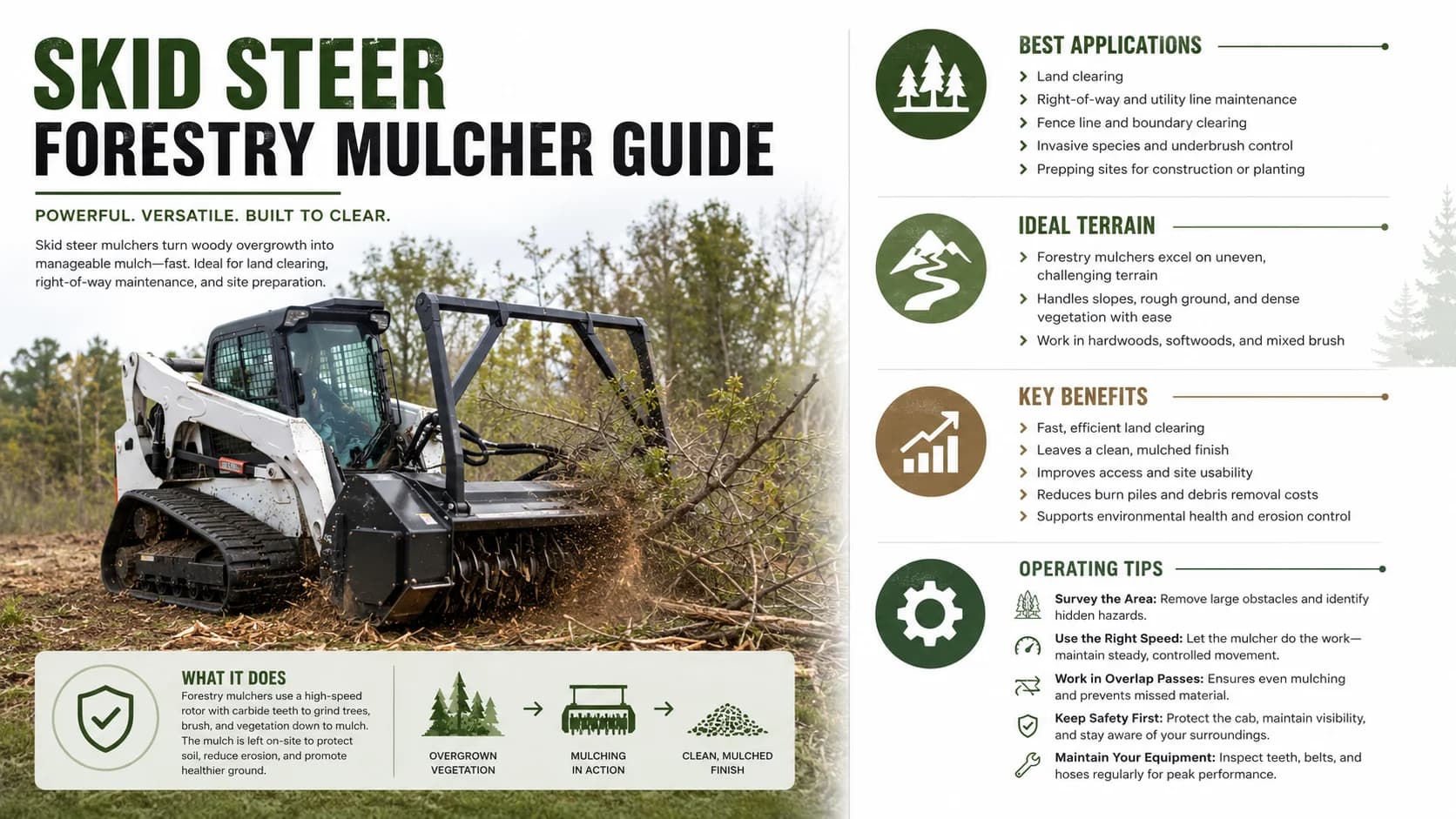 Skid Steer Forestry Mulcher Guide