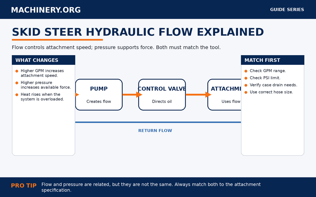 Skid Steer Hydraulic Flow Explained
