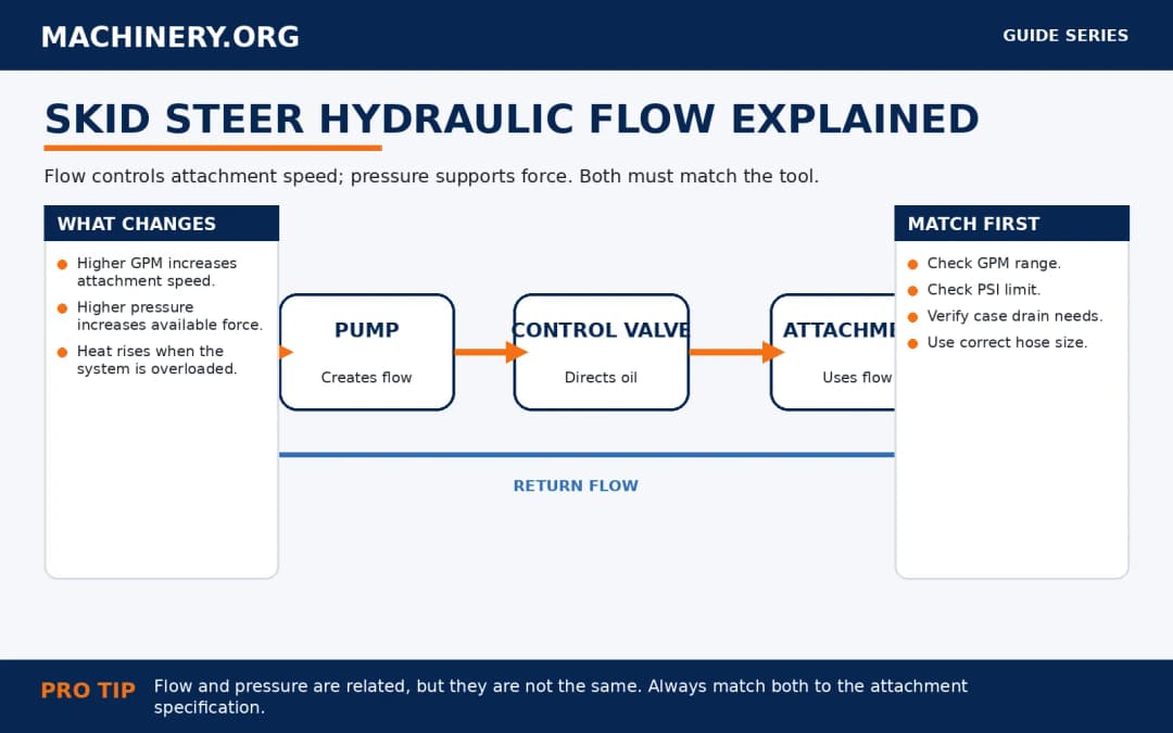 Skid Steer Hydraulic Flow Explained