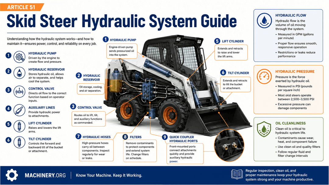 Skid Steer Hydraulic System Guide