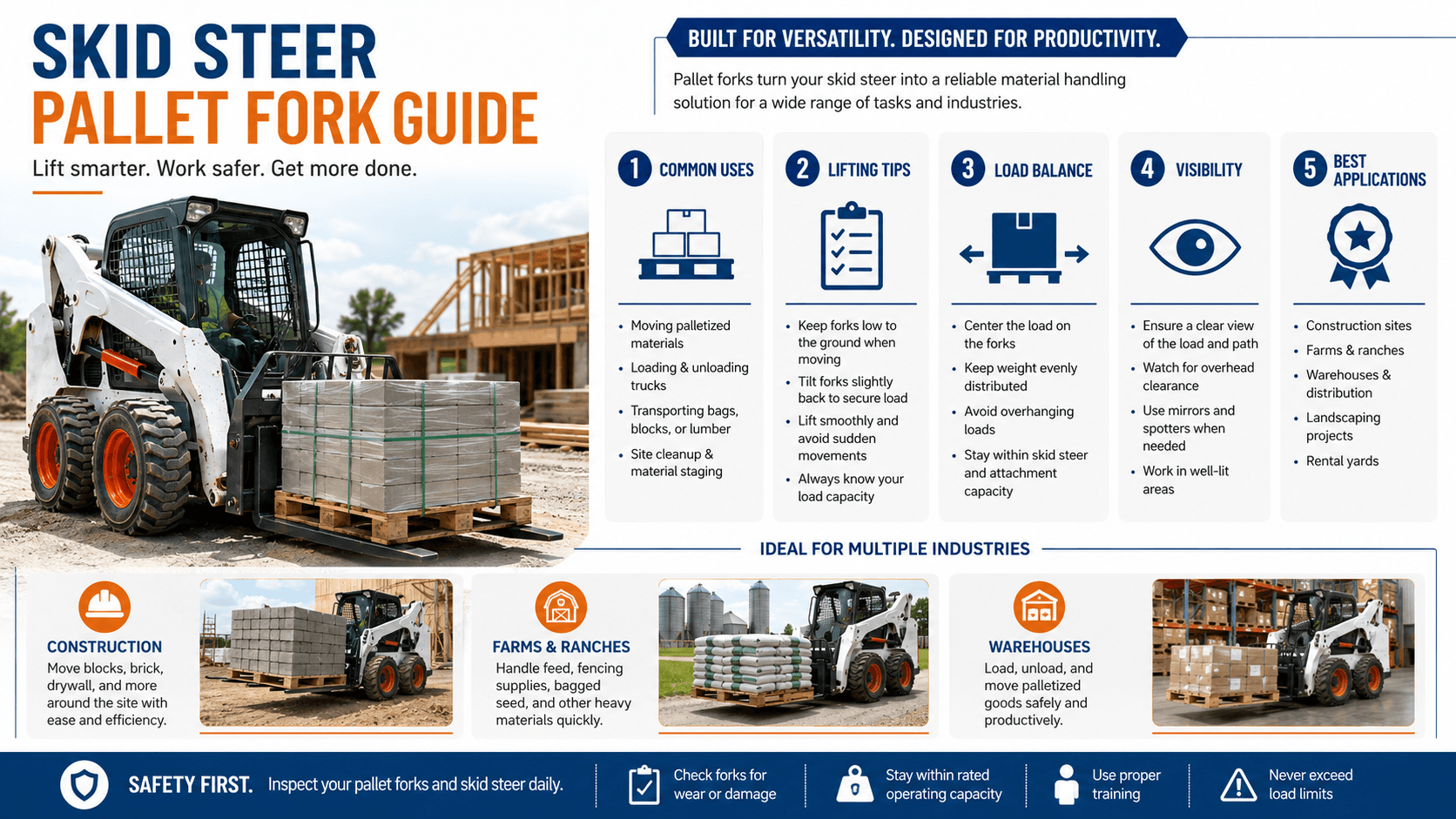 Skid Steer Pallet Fork Guide