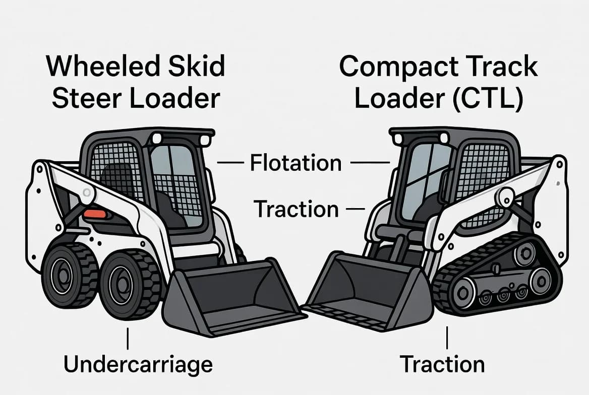 Skid Steer versus Compact Track Loader