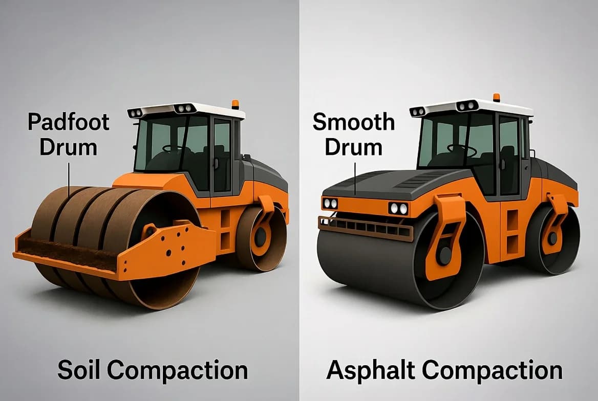 Soil versus Asphalt Compaction