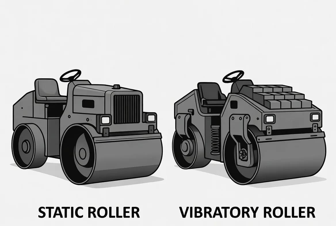 Static versus Vibratory Rollers