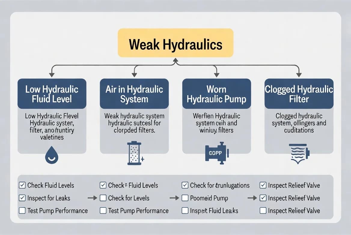 Troubleshooting Weak Hydraulics