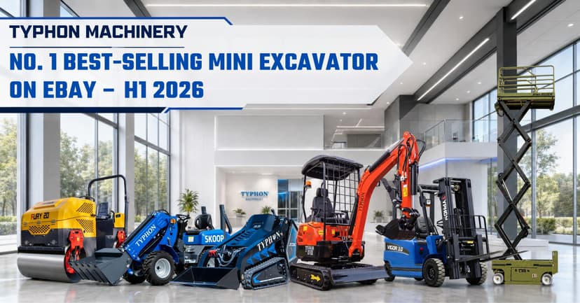 TYPHON TERROR XVIII Ranks as eBay's Best-Selling Mini Excavator for H1 2026, Extending Dominance For Fourth Year