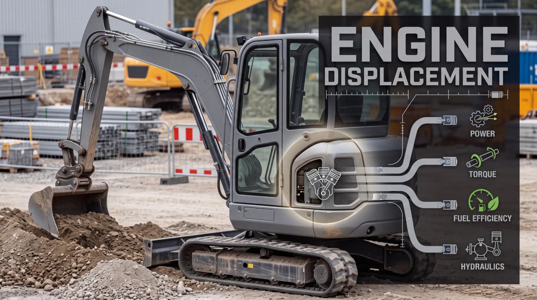 How Engine Displacement Affects Mini Excavator Performance