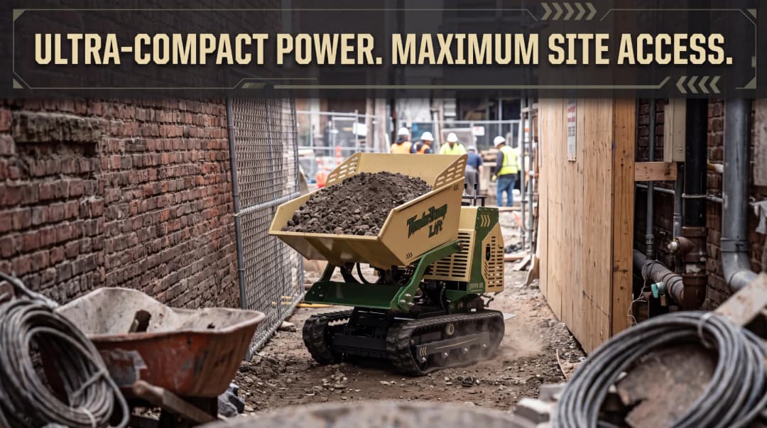 How Compact Dumpers Improve Material Handling on Tight Jobsites