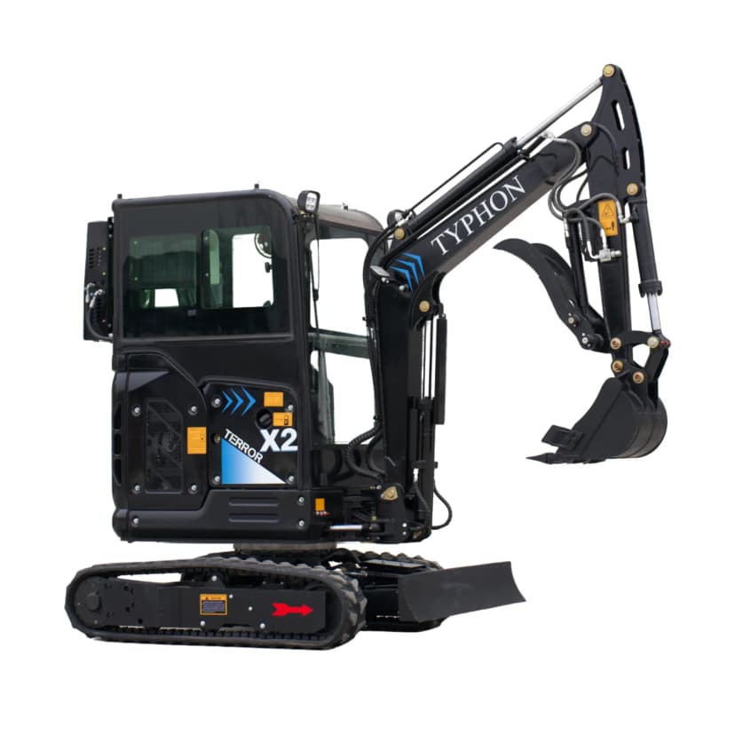 TYPHON TERROR X2 MAX 2.7-Ton Mini Excavator Powerful, Yanmar Engine, Cabin with A/C & Heater, Pilot Control, Boom Swing