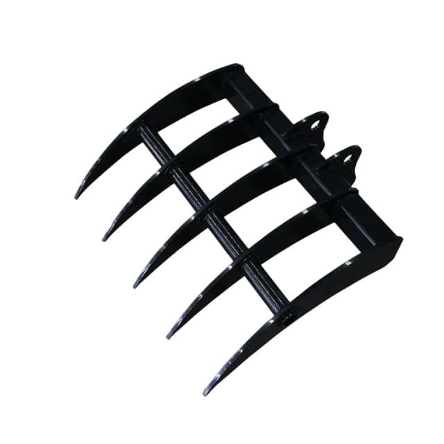 Mini Excavator Attachment Rake 22 Wide TYPHON Attachments For 2-3.5 ton Diggers For TERROR X2 PRO