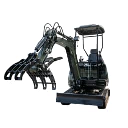 Compact Grapple Attachment for TERROR XXV and other 2.1-3 Ton Mini Excavators Wide Opening Wood Grab USA