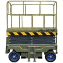 TYPHON xFlex-2037W Walk-Behind Scissor Lift comes with 20ft Working Height and Manual outriggers 1102 lbs load capacity 110V Electric