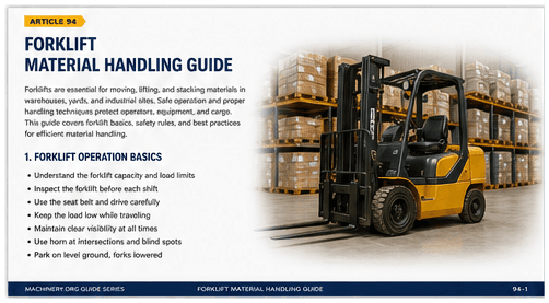 Forklift Material Handling Guide