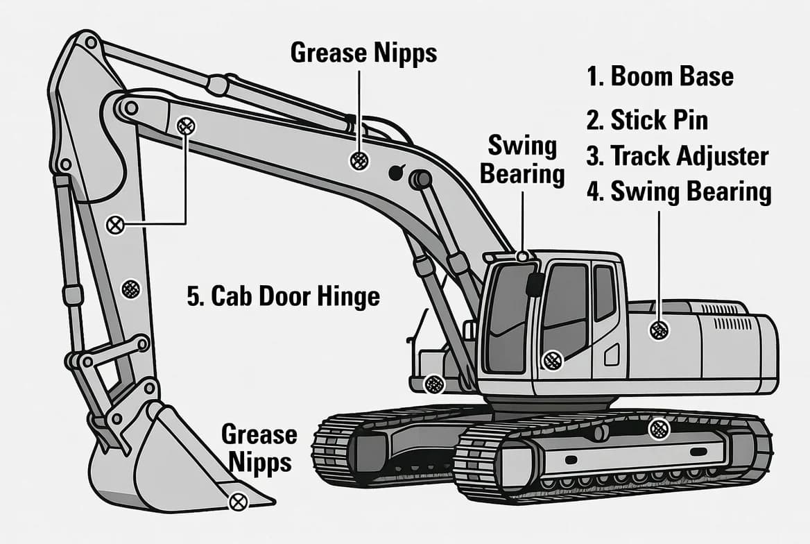 Greasing Points