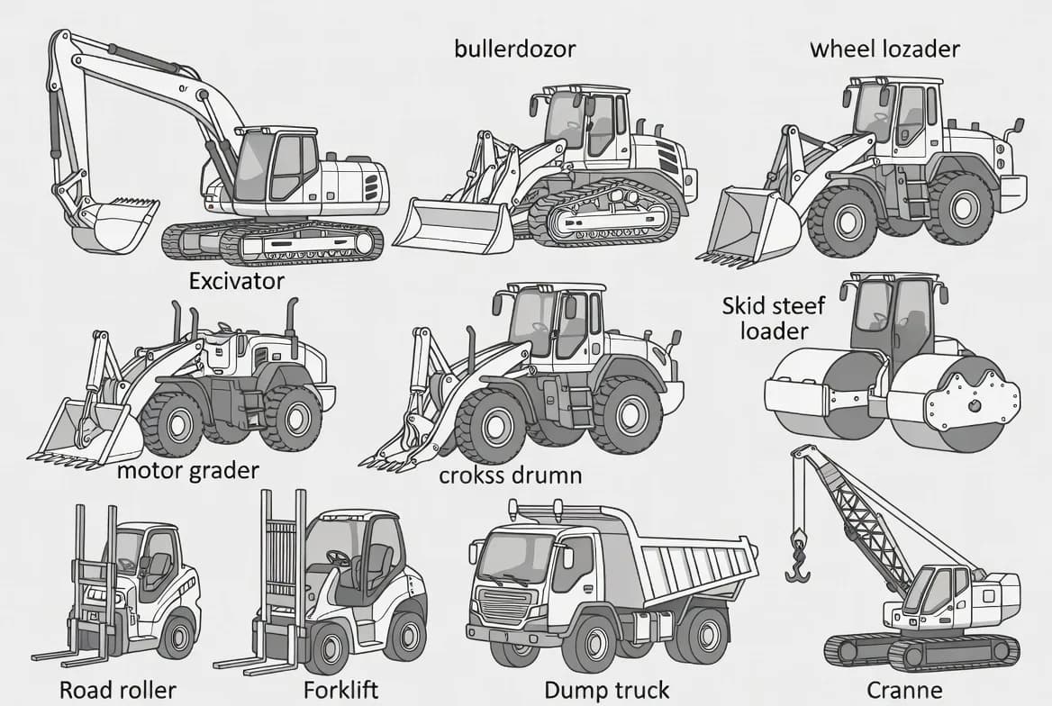 Main Types of Construction Equipment