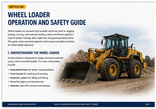 Wheel Loader Operation and Safety Guide
