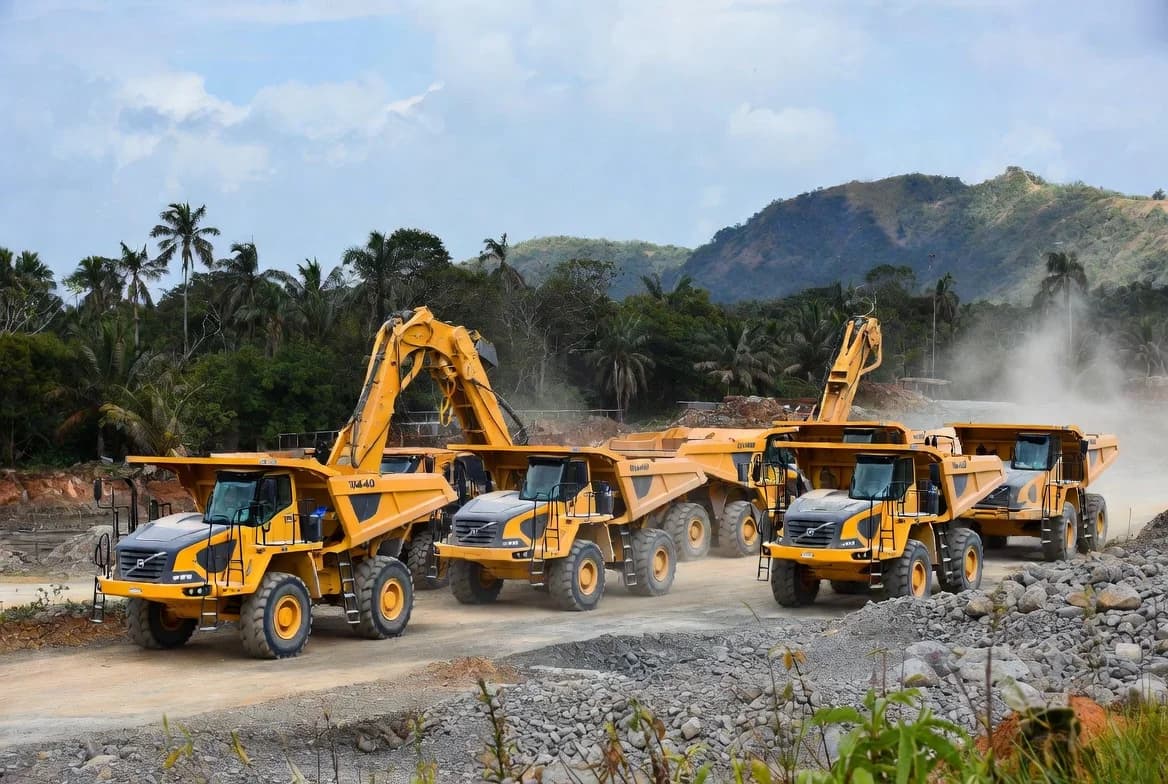 Eight new-generation Volvo A40 articulated haulers for Greenstone in the Philippines