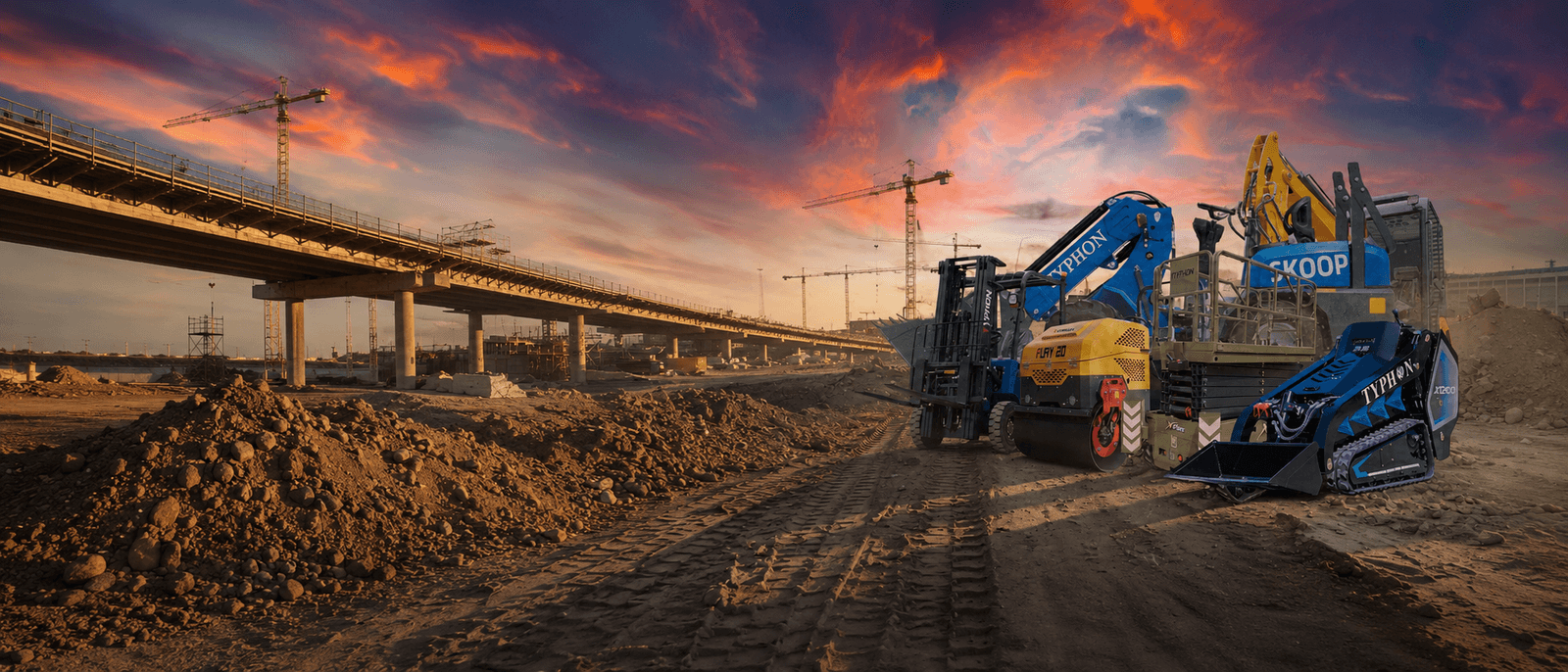 Construction site background
