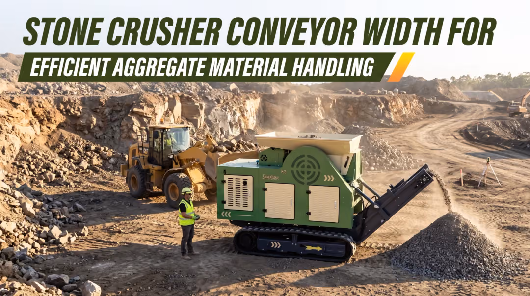Conveyor Belt Width and Aggregate Flow in Stone Crushing Equipment