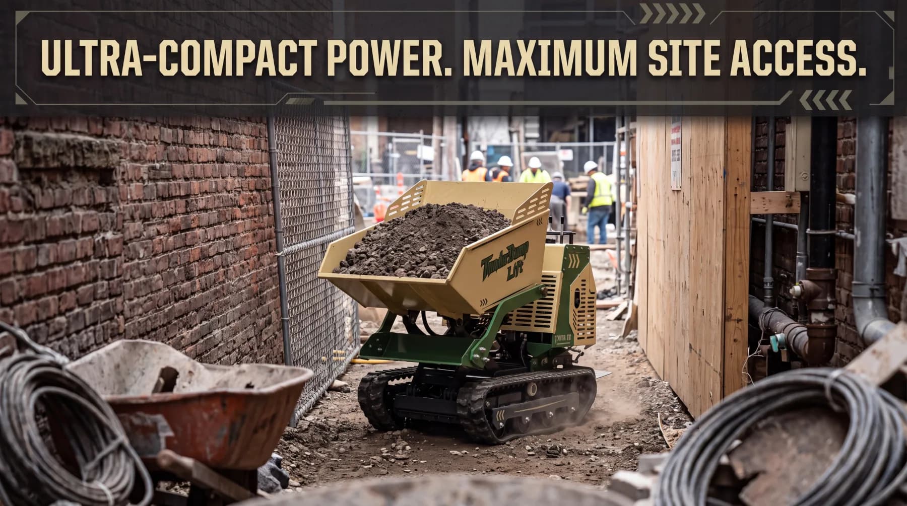 How Compact Dumpers Improve Material Handling on Tight Jobsites