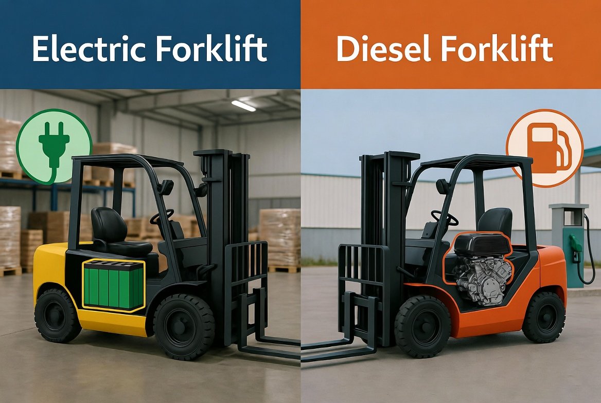 4. Electric Forklift versus Diesel Forklift