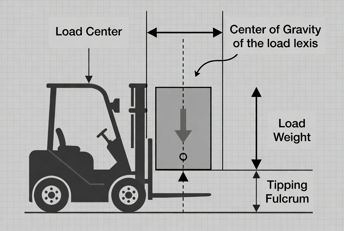 Forklift load center diagram