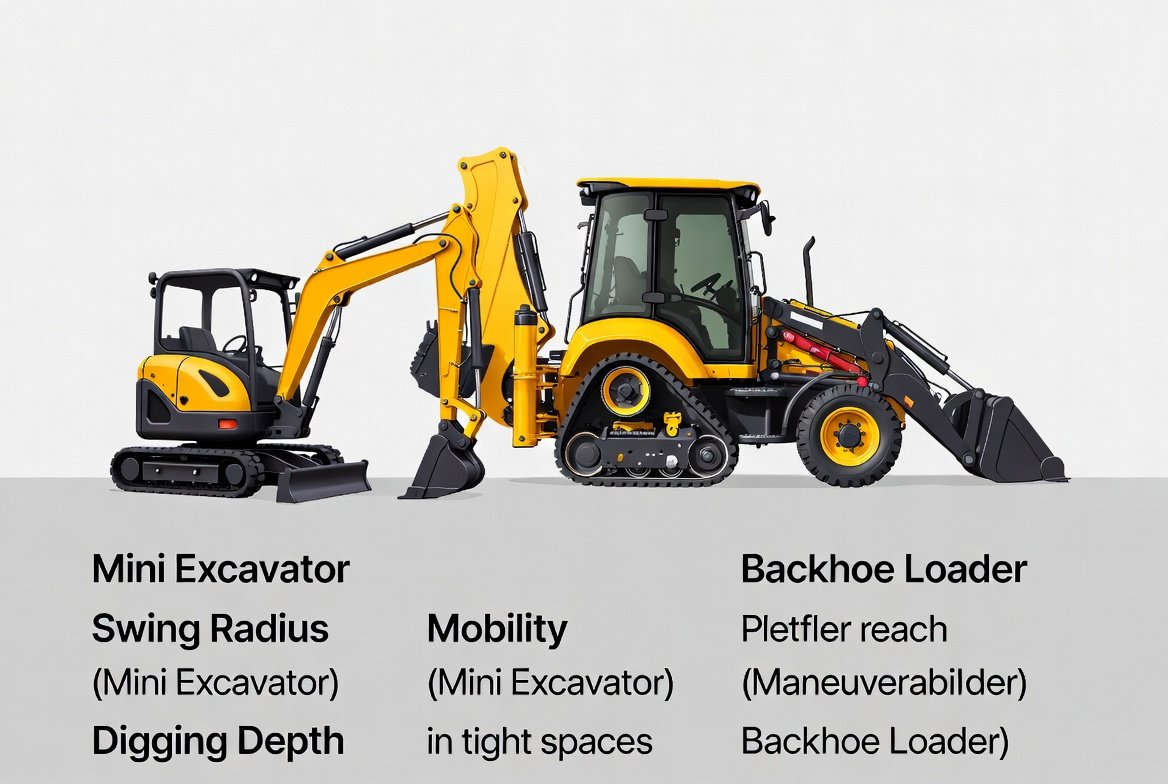 1. Mini Excavator versus Backhoe
