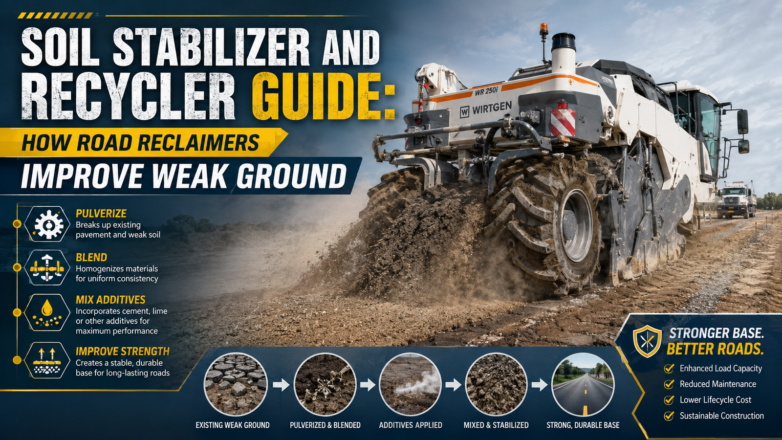 Soil Stabilizer and Recycler Guide illustration