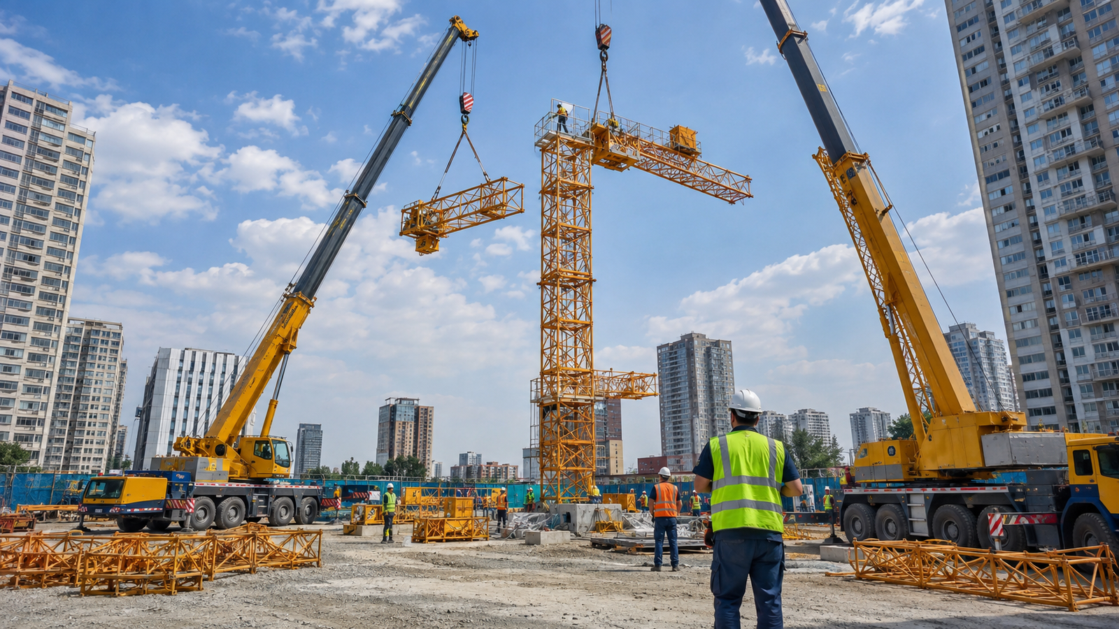 Illustration for Tower Crane Erection and Dismantling Planning Guide
