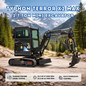 TYPHON TERROR X2 MAX | 2.7-Ton Mini Excavator