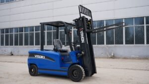 New 2025 TYPHON VIGOR 3.0 Blue Electric Forklift 3 Ton Lifter Lift Truck Jitney Hi-Lo