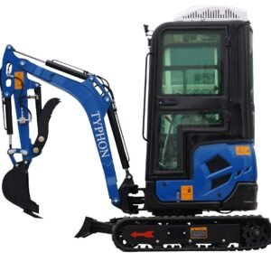 2025 4000 lb TYPHON TERROR XVII Cabin Mini Excavator Rubber Track with Kubota D902 Diesel Engine USA
