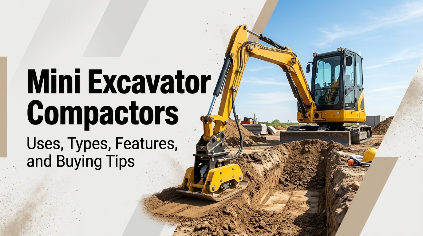 Mini Excavator Compactors: What They Are and How to Choose the Right One